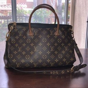 Louis Vuitton Monogram Pallas Noir Bag (Discontinued Color)